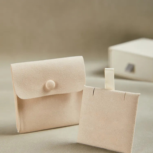 Envelope Suede Microfiber Jewelry Card Pouches