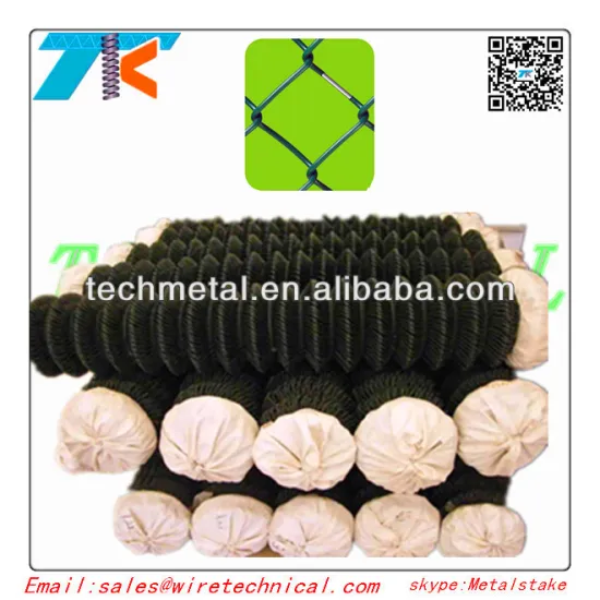 PVC Coated chain link fence -TAIKE METAL GOOD PRICE