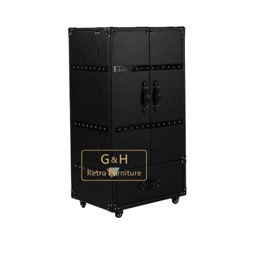 Wine Red Display Cabinet for Living Room - Wine Bottle Storage