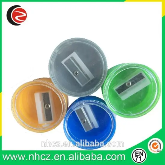 Colorful Round Shape Stationery Sharpener
