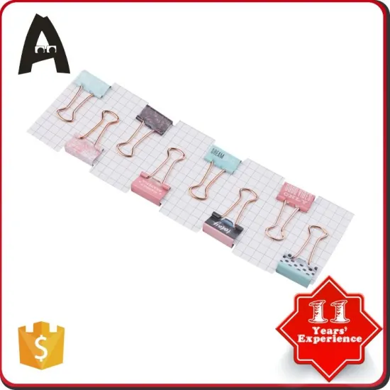 Good Reputation factory supply decorative binder clip set