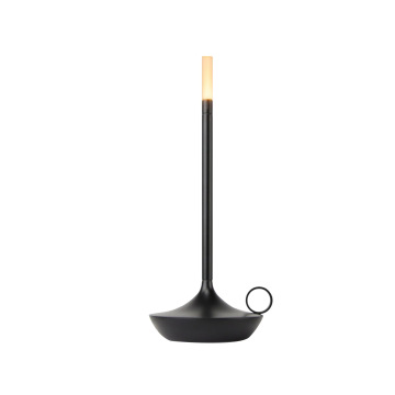 Rechargeable Metal Table Lamp with Candle LED Lights: Premium Atmosphere Night Light for Bedroom and Bars