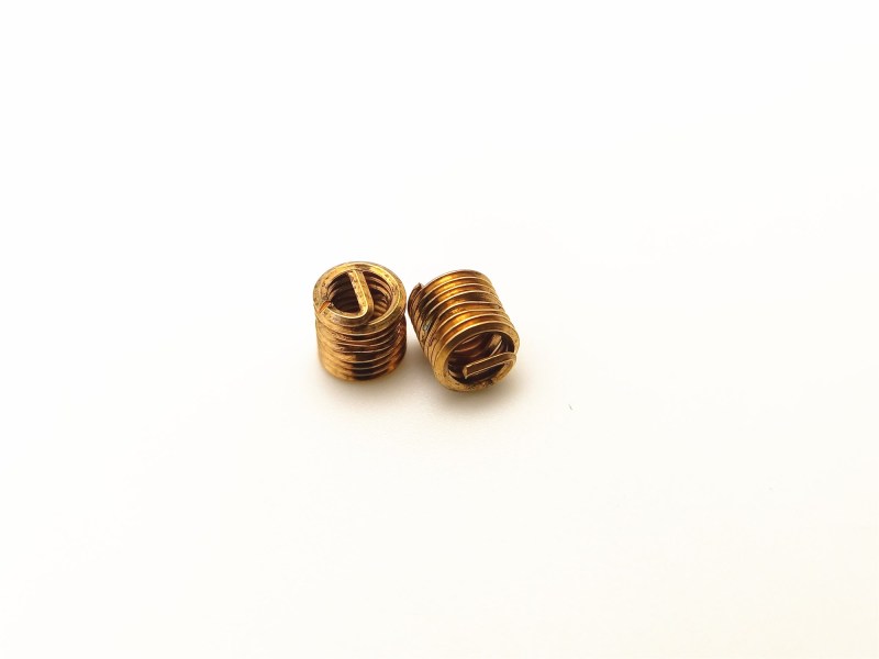 M4*0.7 Phosphor bronze wire thread insert non-magnetic copper brace thread sheath