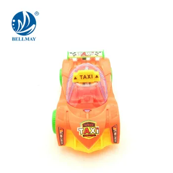 china promo gift taxi pull string cheap plastic toy cars with lights