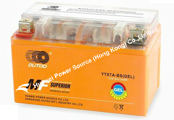 Gel battery for motorcycle