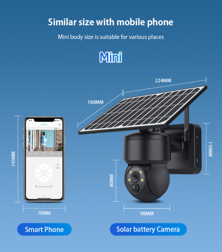 Pannello solare della fotocamera WiFi CAMAS DE DE Seguridad