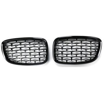 5 -serie F07 Gloss Black Diamond Line Single Slat Front Grille voor BMW