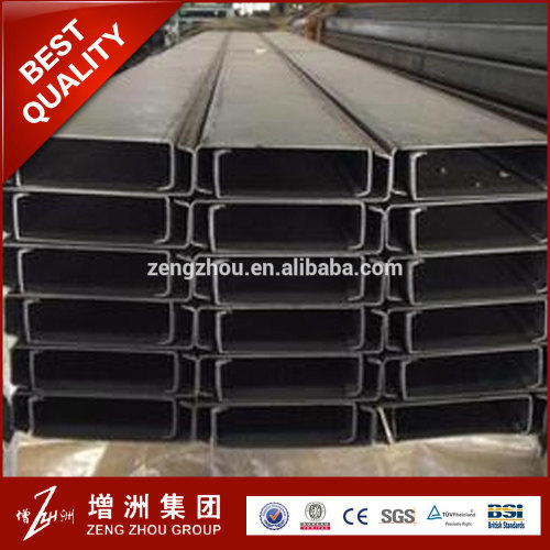 Hot Rolled Steel C Channel for Construction and structual U/C/Z/W Shape Hot Rolled Steel Channel