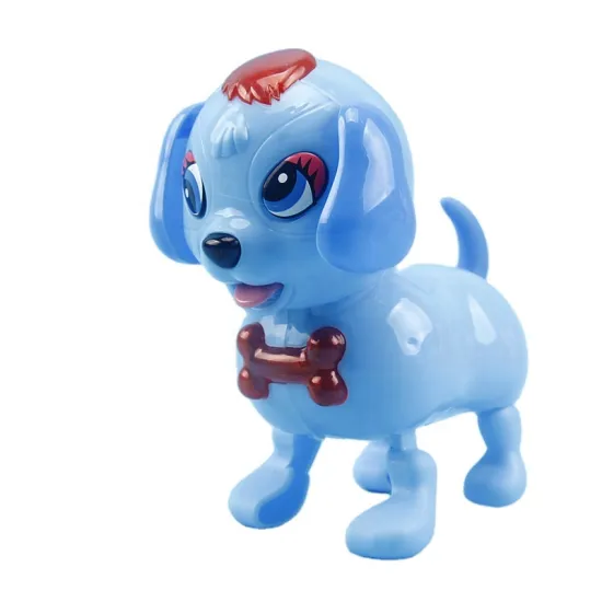 Children's electric toy dog plastic toy dog baby pet dog toy battery dog glows, walks soundly, cute pet dog