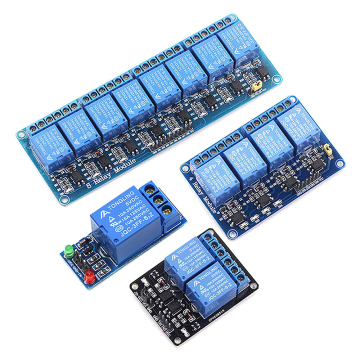 5V/12V 1-8 चैनल रिले मॉड्यूल Arduino के लिए Optocoupler के साथ