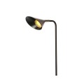 Black Nordic bedside floor lamp