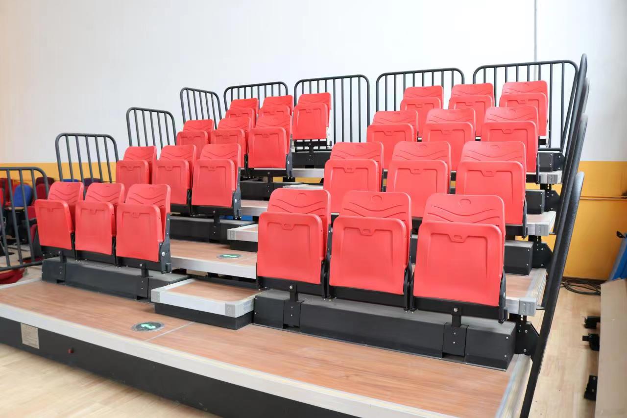 Back mounted stadium bleacher seat