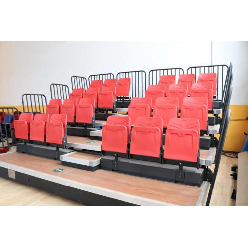 Back mounted stadium bleacher seat