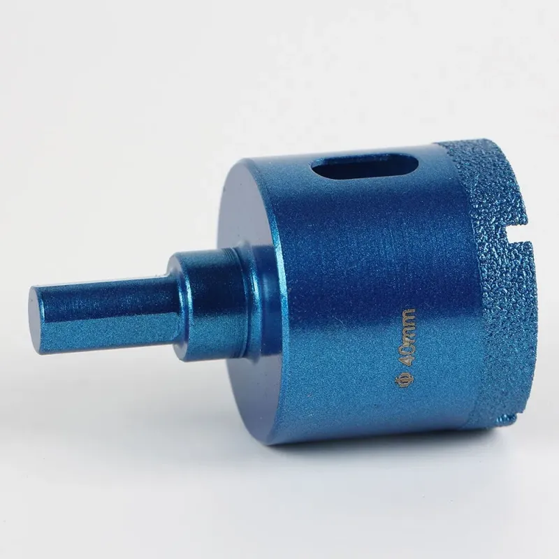 Vacuum Brazed Steel Dry Diamond Rock Core Drill Bits Set