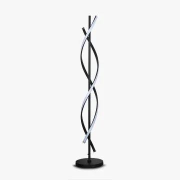 Modern Black Minimalist Metal RGB LED Tripod Floor Lamp