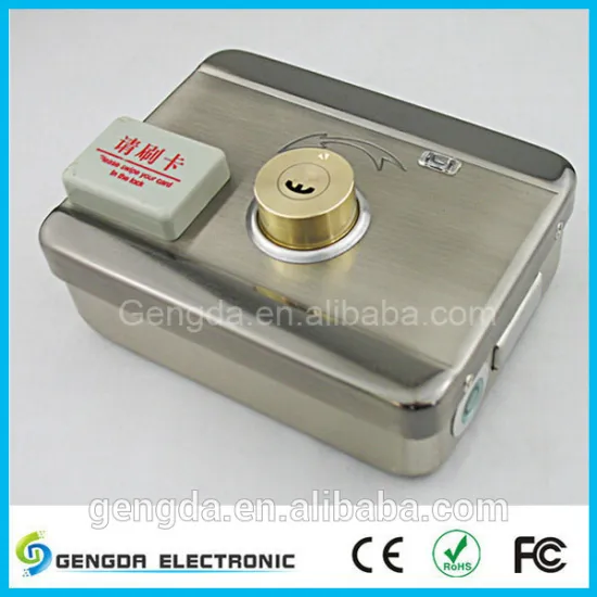 Bouble head ID card electric door lock use to office /villa/ house etc