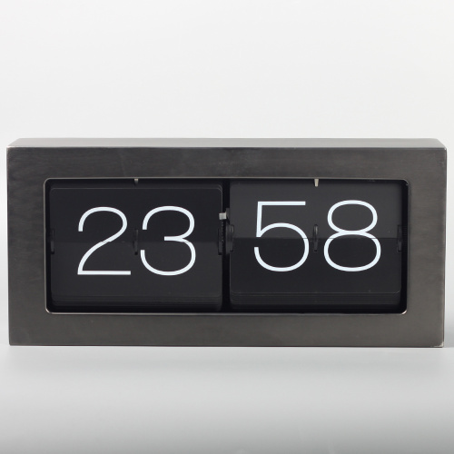 Flip Clock con scatola quadrata in metallo