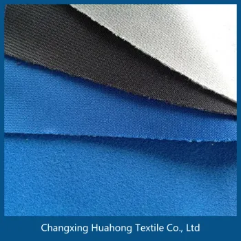 100% polyester tricot brushed fabric