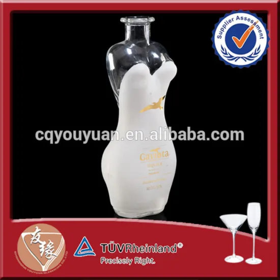 750ml Women Shaped White Spray And Tequila Of Bottles Empty Cork