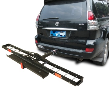 Hot Sale 500lbs Black Steel Folding Hitch Mount Motorcycle Carrier Rack" could be shortened to:

"500lbs Black Steel Folding Hitch Motorcycle Carrier Rack - Hot Sale
