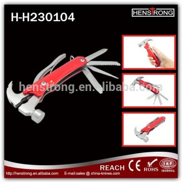 Mirror Finish stainless steel Safety multi Tool with hammer