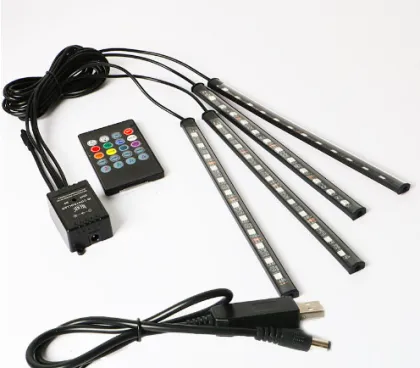 RGB Colorful LED Decoration Light for Car Interior and Foot Wells
