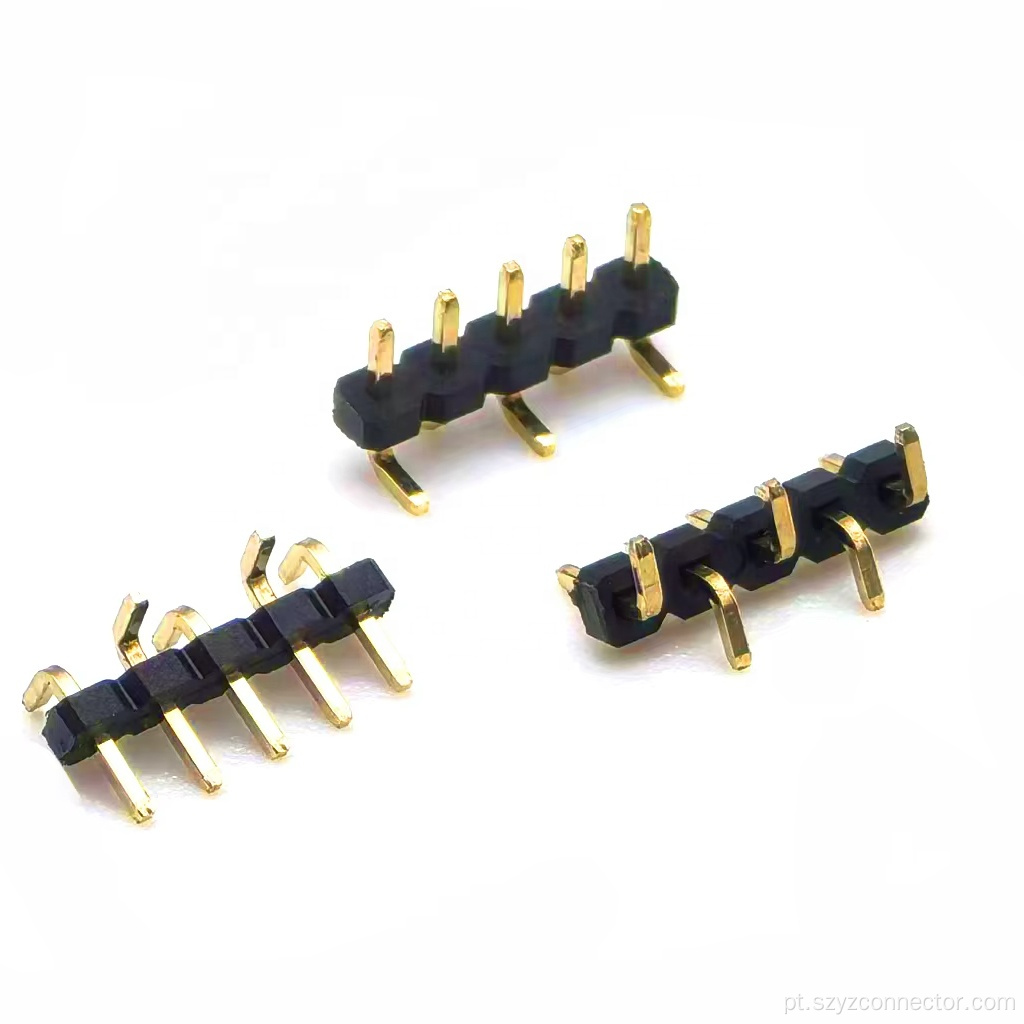 Conector de cabeçalho de pino de 2,0 mm de fileira única SMT