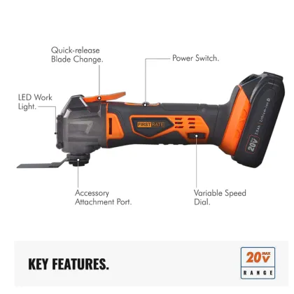 Cordless Oscillating Multi Tool with 18V/20V Li-ion Battery