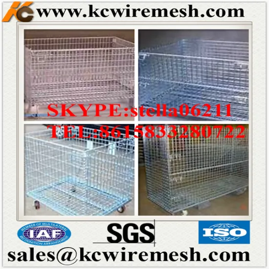 Manufacture !!!!!!!!!! KANGCHEN the latest storage cage metal box wire mesh container