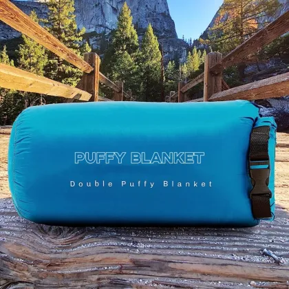 outdoor travel blanket puffy camping blanket