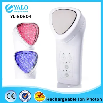 YL-S0804 Rechargeable Ion Photon LED Skin Rejuvenation facial massager