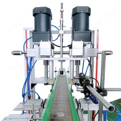 Automatic Four Wheels Clamping Laundry Detergent Barrel Capping Machine HYXG-4C-B