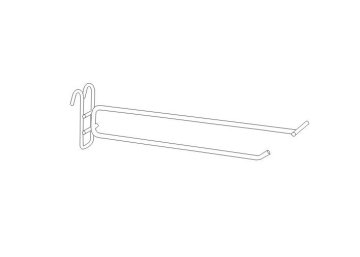 Metal Peg Wire Gridwall Scanning Retail Display Hooks With Chrome, Zinc, Nickel Plate 31131,31132,31133