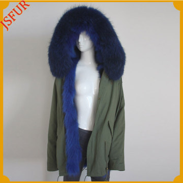 Factory Wholesale Winter Women Jacket Coat Real Fur Down Parka