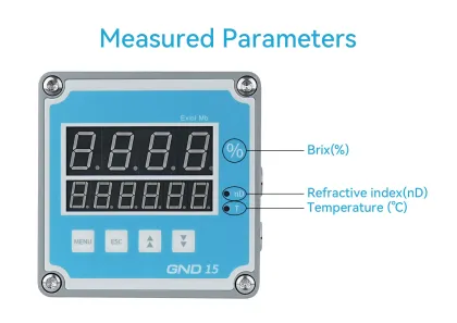 Intelligent Online Process Salinity Brix Salt Acid Alkali Sugar Concentration Meter