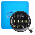 LiuHJG 12-80V 12 Lens 32W Double Colors Led Motorcycle Headlight