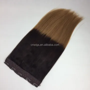 Double drawn remy 100% human hair volumizer 5clips one piece clip in human hair extensions for african american