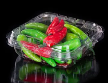 Blister clamshell vegetable packaging box