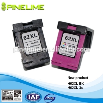 2015 New product made in china remanufactured ink cartridge for HP62XL 62 62XL