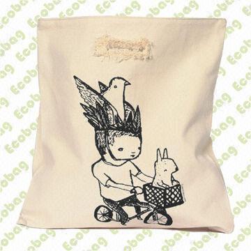Fashionable Cotton Canvas Bag, Various Logos and Materials are Available