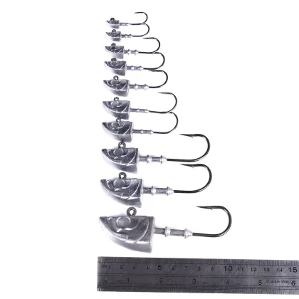 Fishing Jig Heads & Jig Hook Mould - 10 Sizes Fishing Tackle