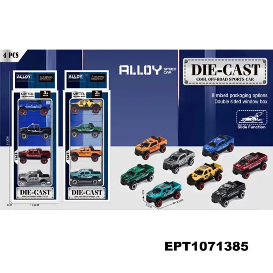 Search Engine Title: EPT Alloy Sliding Pick up Car - Diecast Miniature Speed Model Toy