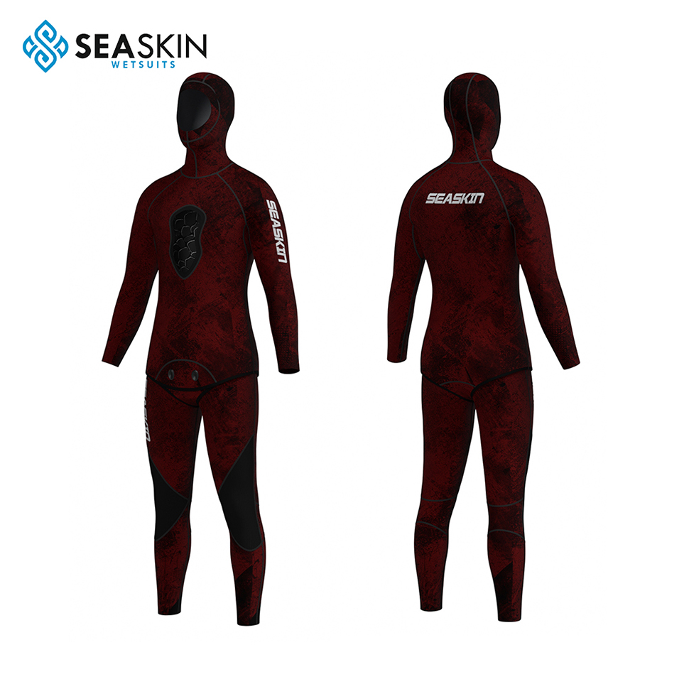 Seaskin कस्टम दो टुकड़ा डाइविंग सूट 3.5 मिमी पूर्ण शरीर वयस्क wetsuits zipperless स्पीयरफ़िश wetsuit