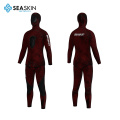 Traje de buceo de dos piezas personalizado de piel de mar 3,5 mm Cuerpo completo Betuis para adultos Puelo de pez spearfish sin cremallera