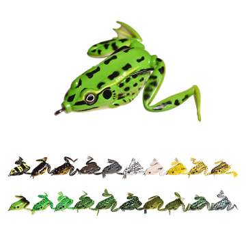 Colourful 5g-18g Fishing Lures - Double Hooks Topwater Frog Crankbaits & Soft Baits