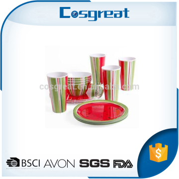 Lovely design recycle natural eco melamine rainbow dinnerware
