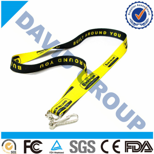 polyester promotion whistle lanyard work card tie