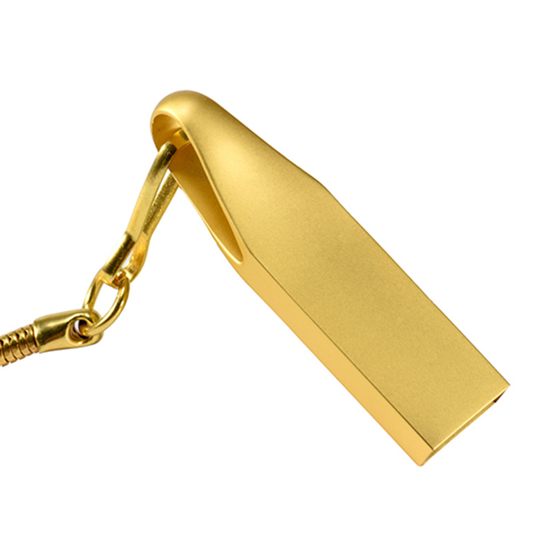 Impermeable Golden USB Flash Drive 16GB 8GB