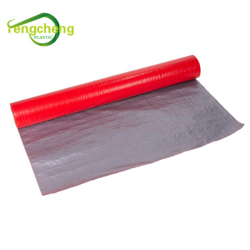 Silver red pe tarpaulins rain proof sheet