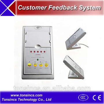 4 push-button customer feedback system